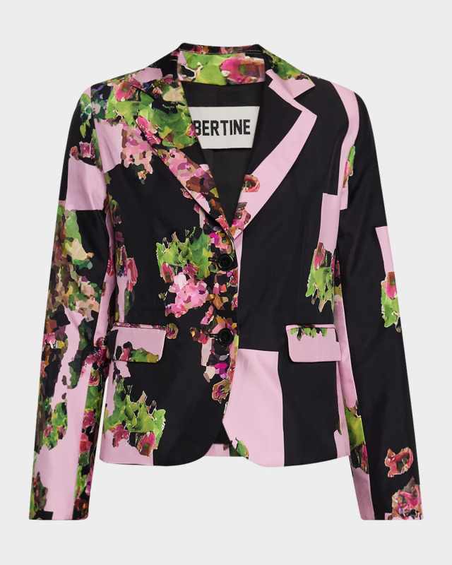 Pink London Terrace Single-Breasted Short Jacket